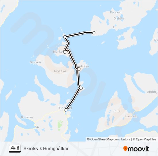 6 ferry Line Map