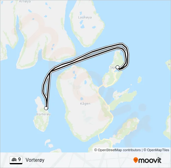 9 Ferry Line Map