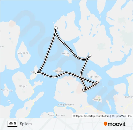 9 Ferry Line Map