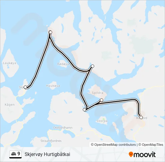 9 Ferry Line Map