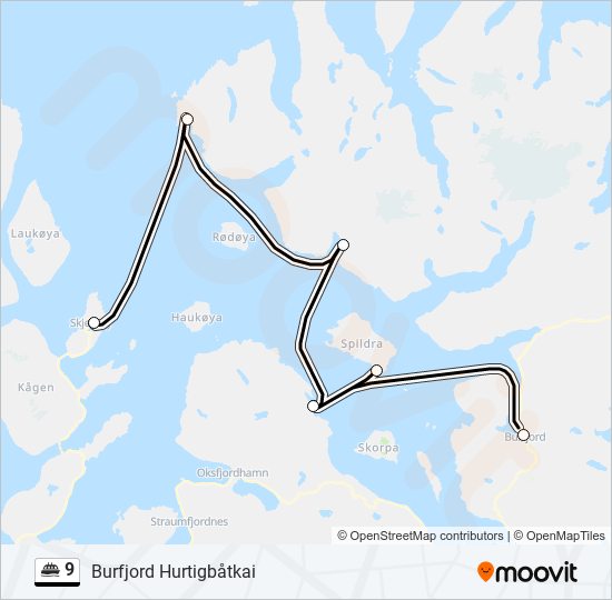 9 ferry Line Map