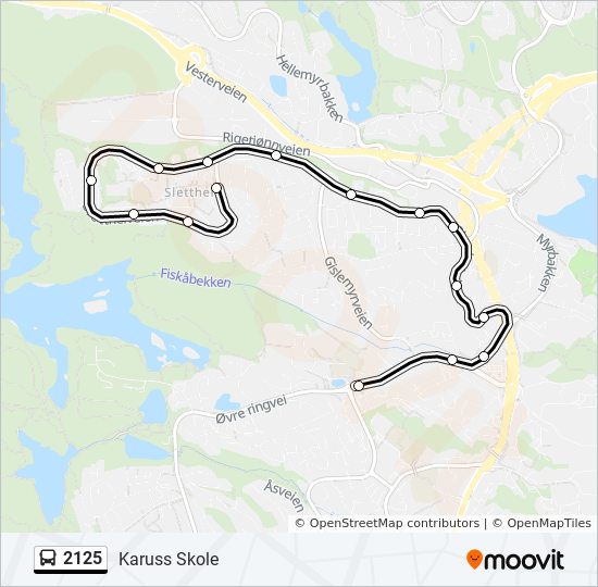 2125 bus Line Map