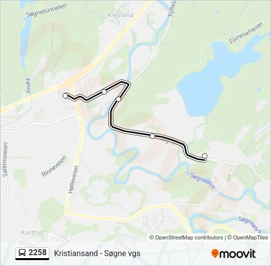 2258 Bus Line Map