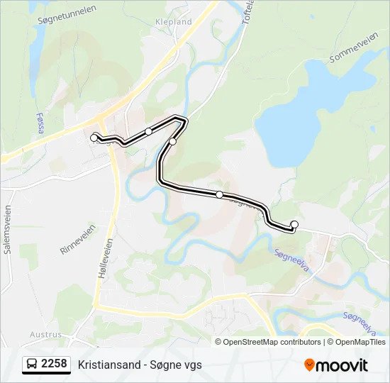 2258 Bus Line Map