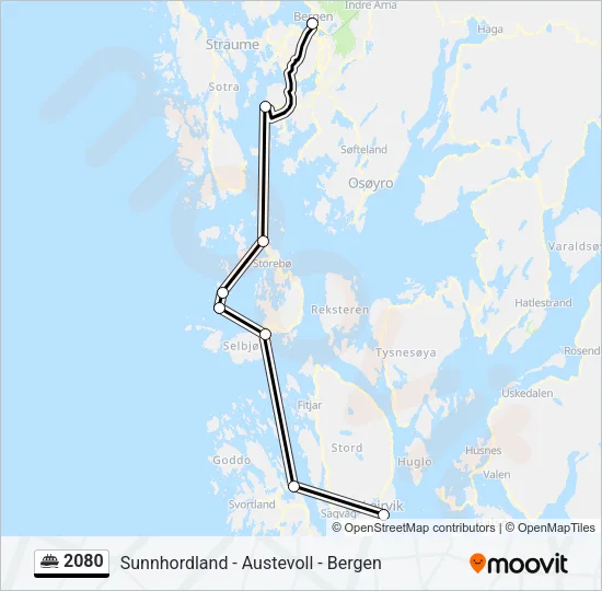 2080 Ferry Line Map