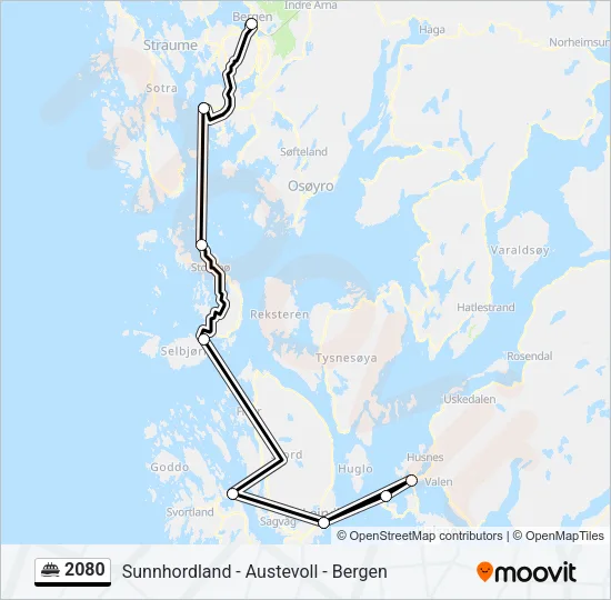 2080 Ferry Line Map