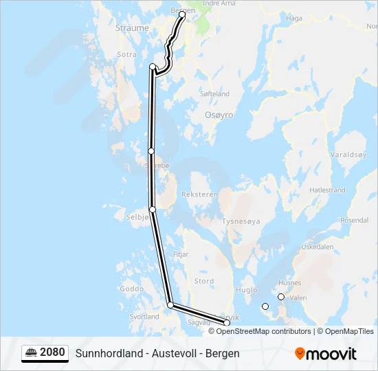 2080 Ferry Line Map