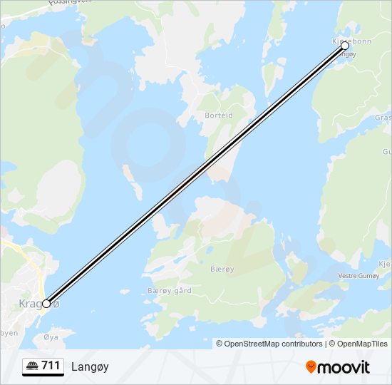 711 ferry Line Map