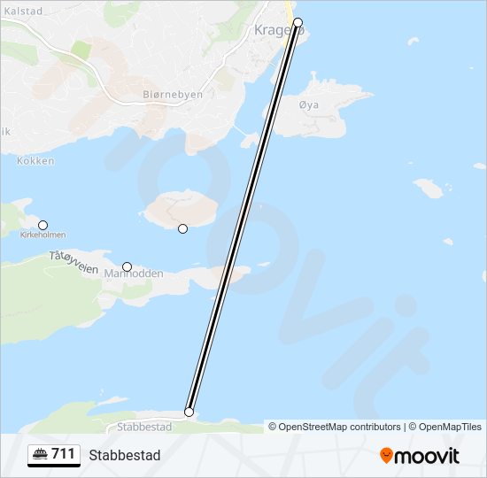 711 ferry Line Map