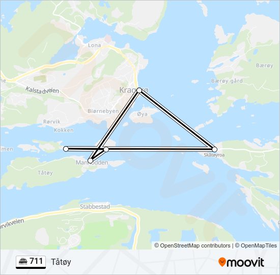 711 ferry Line Map