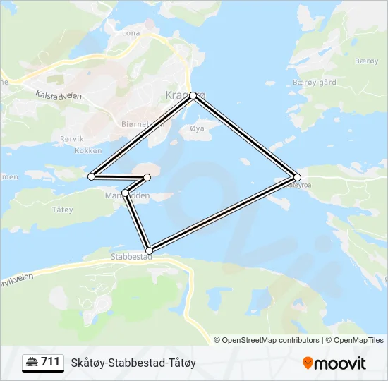 711 Ferry Line Map
