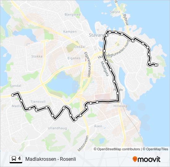 4 bus Line Map