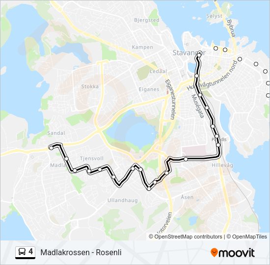 4 Bus Line Map