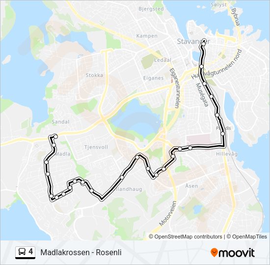 4 Bus Line Map