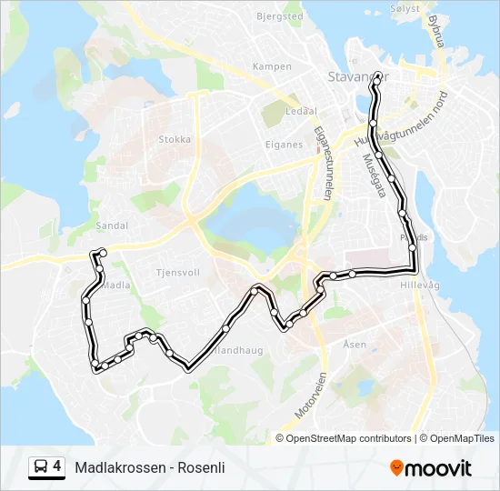 4 Bus Line Map
