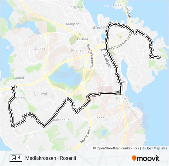 4 Bus Line Map