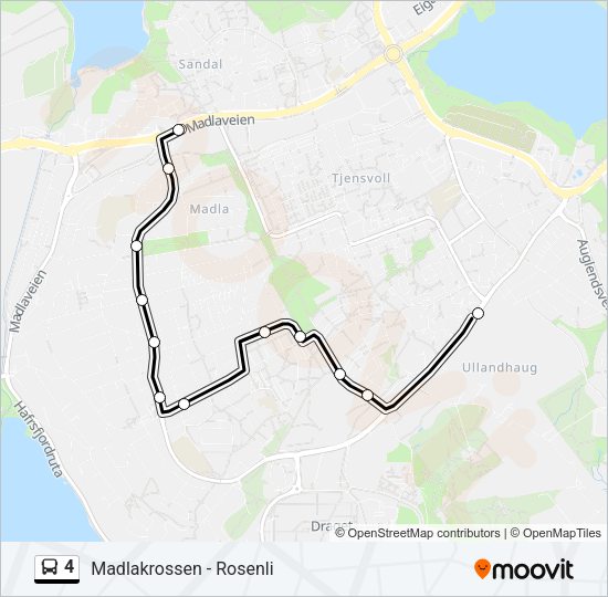 4 Bus Line Map