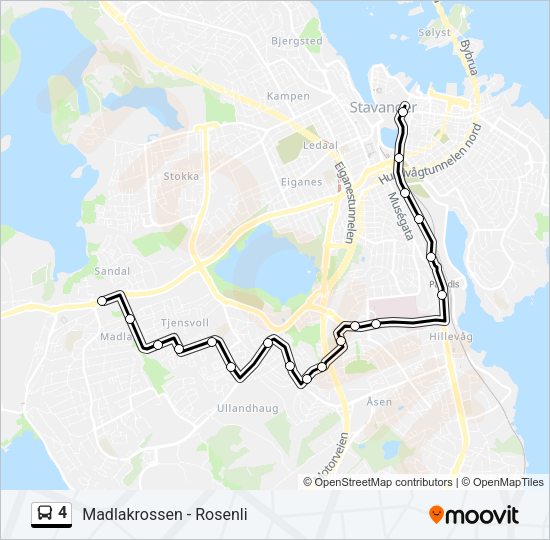 4 Bus Line Map