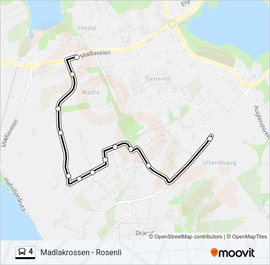 4 Bus Line Map