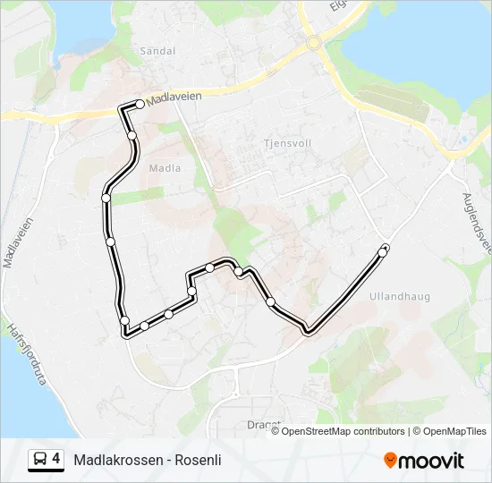 4 Bus Line Map