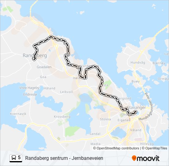 5 bus Line Map