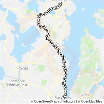 6 Bus Line Map