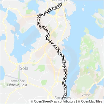 6 Bus Line Map