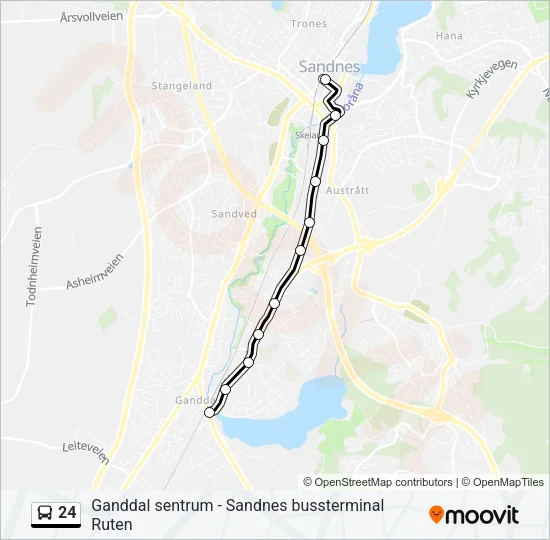 24 Bus Line Map