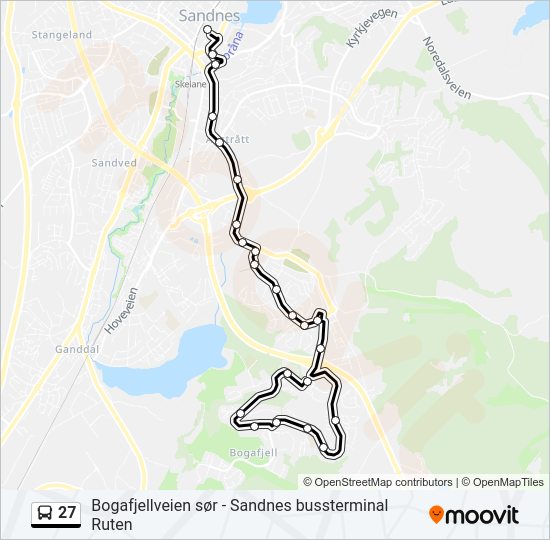 27 bus Line Map