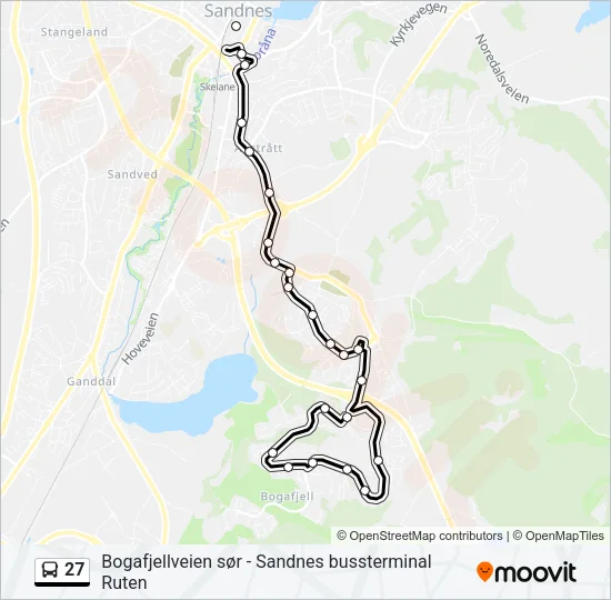 27 Bus Line Map