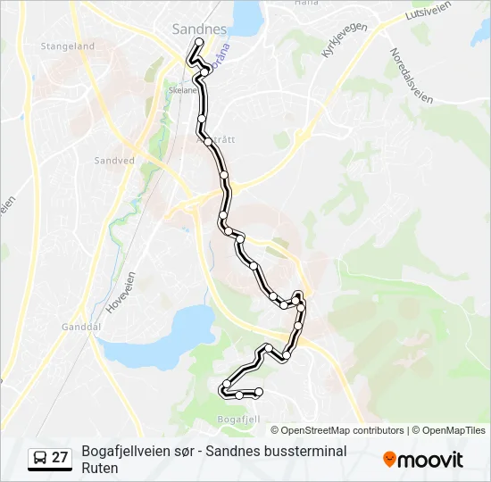 27 Bus Line Map