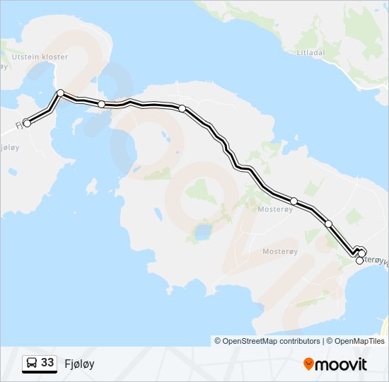 33 Bus Line Map