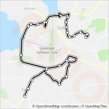 41 Bus Line Map