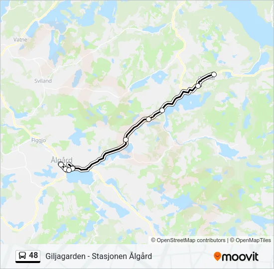 48 Bus Line Map