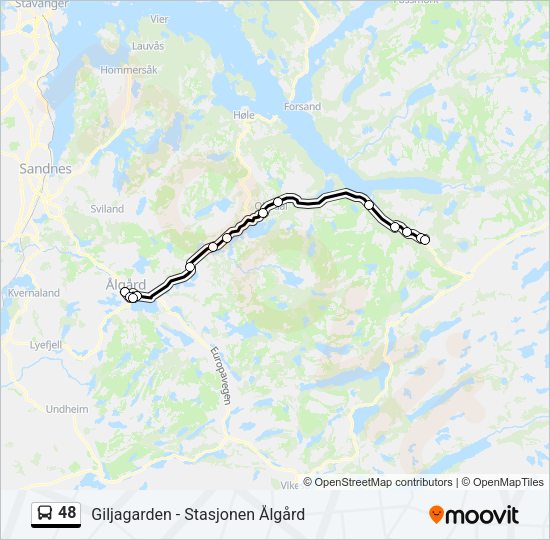 48 Bus Line Map