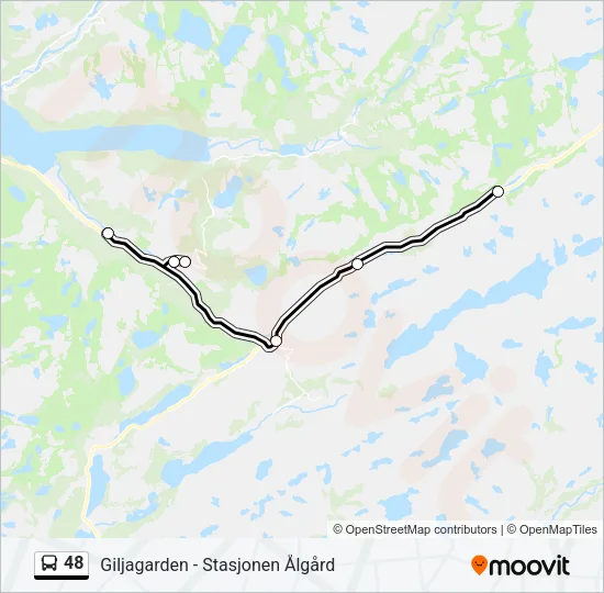 48 Bus Line Map