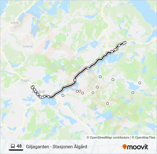 48 Bus Line Map