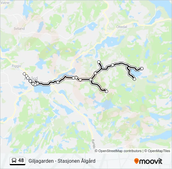 48 Bus Line Map