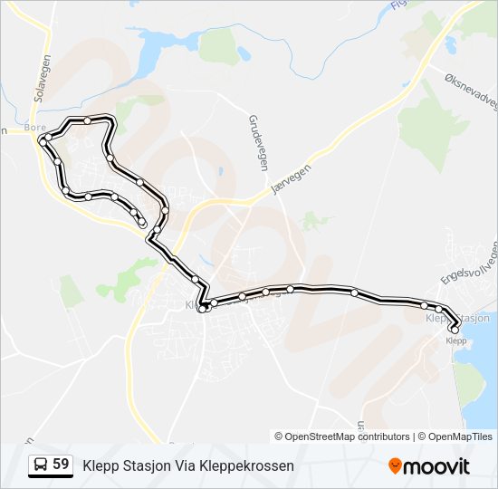 59 Bus Line Map