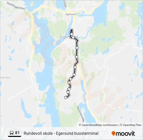 81 Bus Line Map