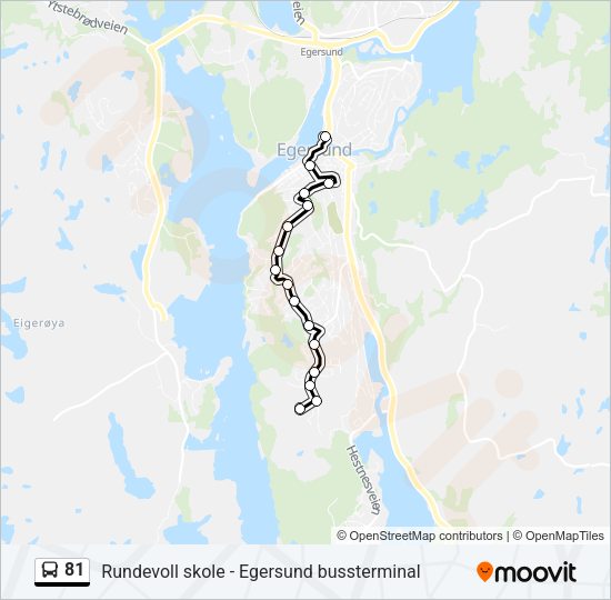 81 Bus Line Map