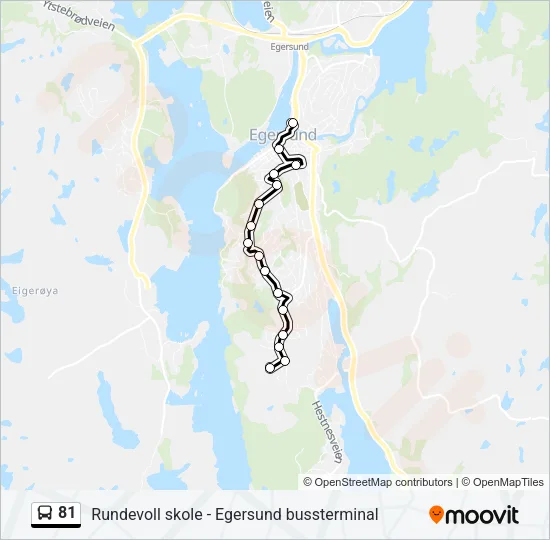81 Bus Line Map
