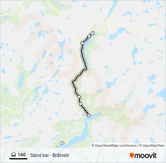 160 Bus Line Map