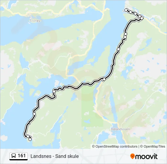 161 Bus Line Map