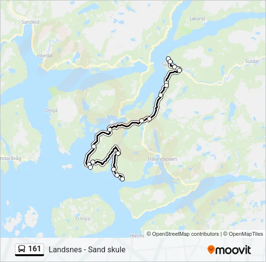 161 Bus Line Map