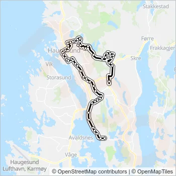 202 Bus Line Map