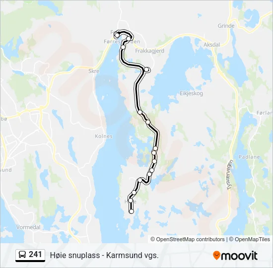 241 Bus Line Map