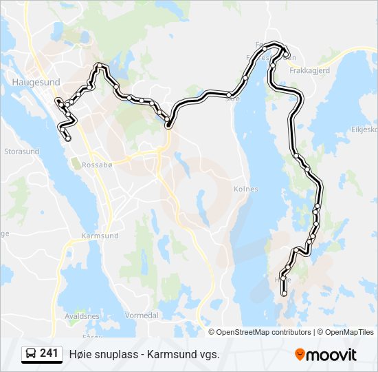 241 Bus Line Map