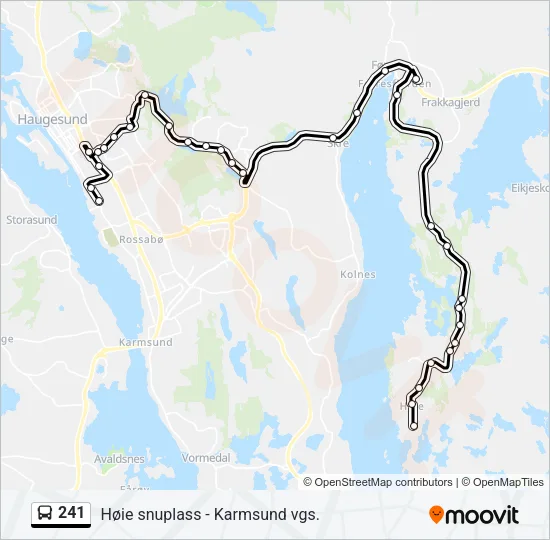 241 Bus Line Map