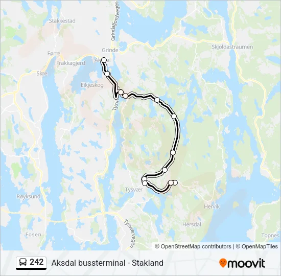 242 Bus Line Map